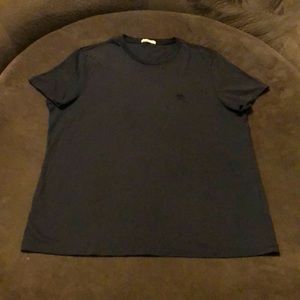 Burberry S/S T-shirt. Black. Embroidered logo. XXL